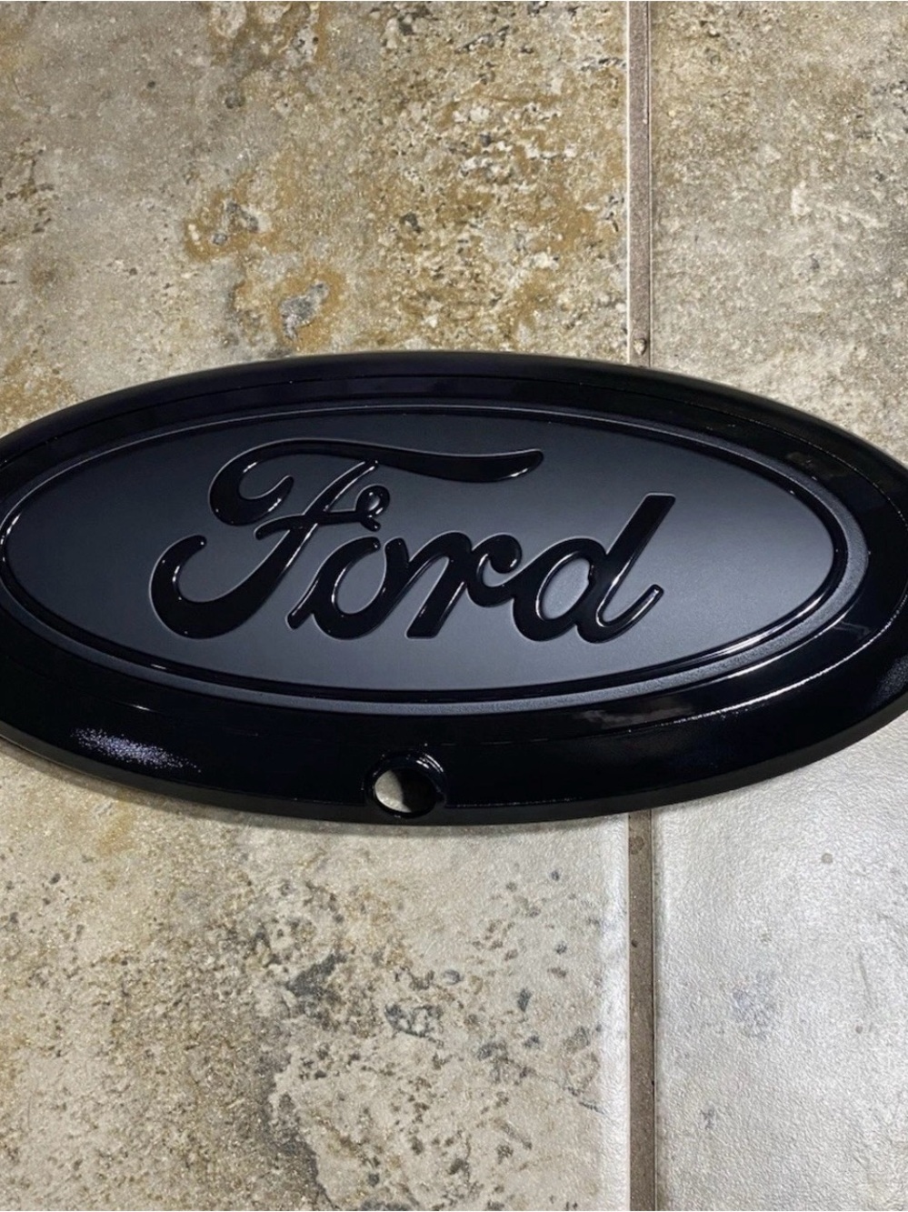Custom 2021-2023 Ford F150 Front Emblem With Camera In Matte And Gloss Black